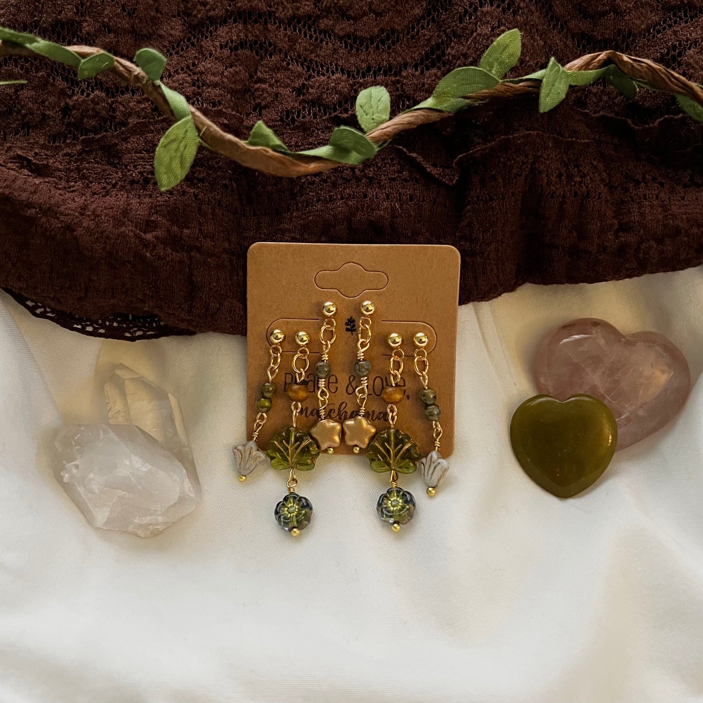 emerald city earring set