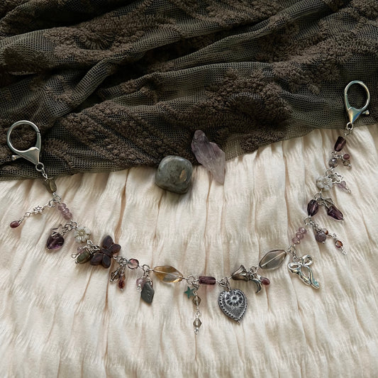 butterfly pea tea bag charm