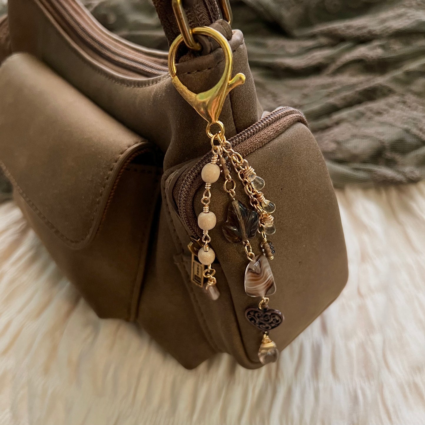 café au lait keychain