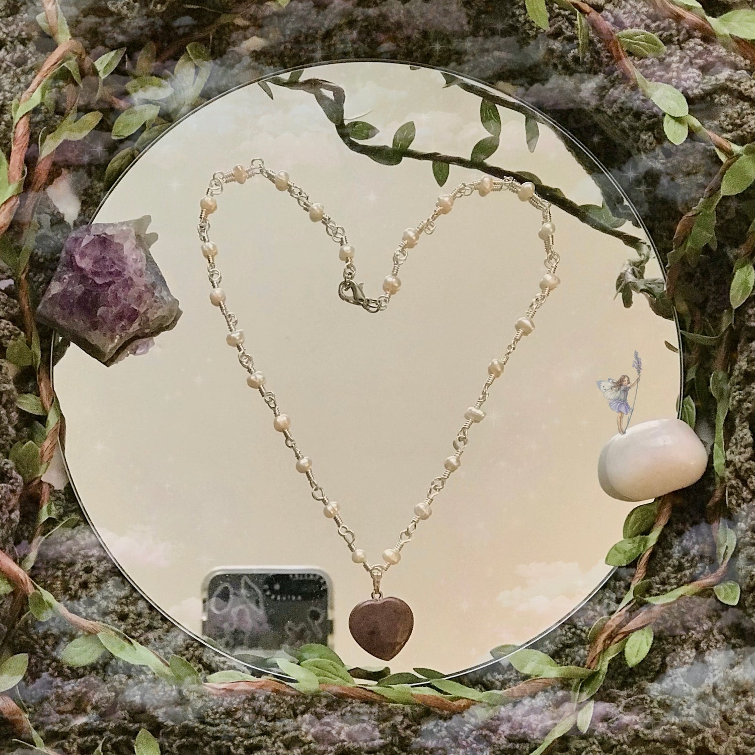 matchamai: Spellbound Crystal Heart Necklace