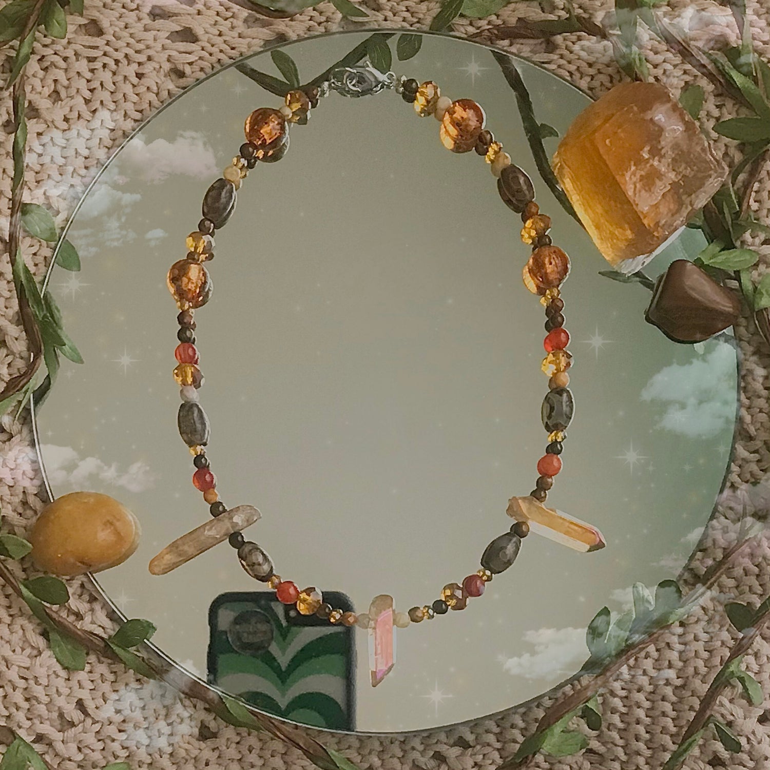 matchamai: The Leo Sun Beaded Necklace