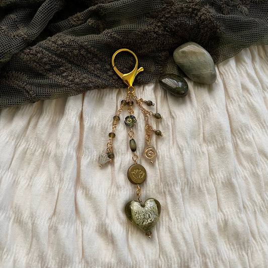 matcha latte bag charm