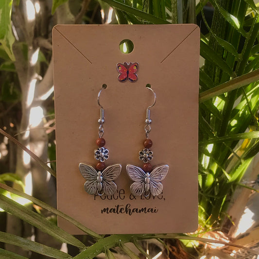 Antique Butterfly Earrings