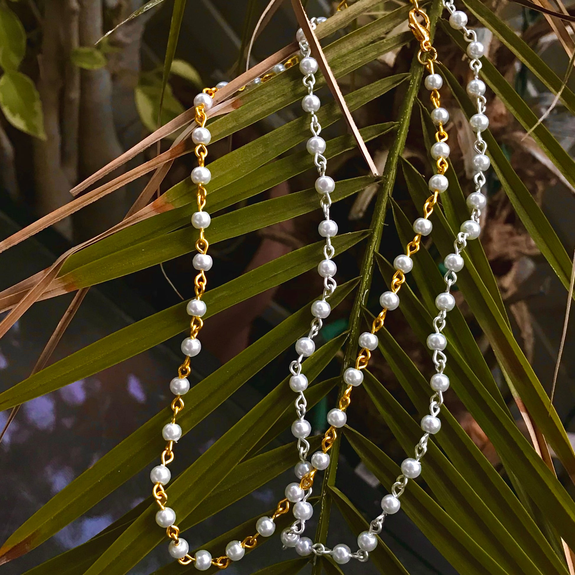 Baby Pearl Necklace in Gold