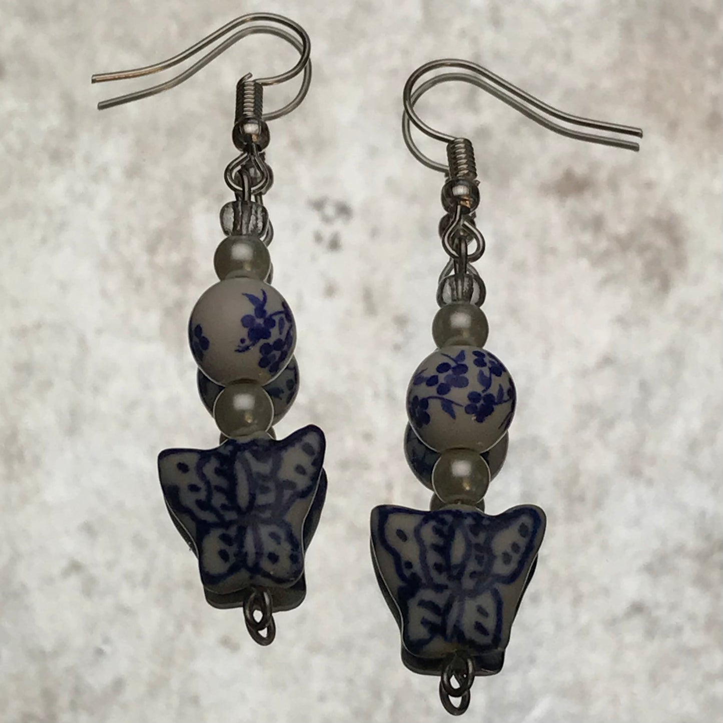 Ceramic Butterfly Earrings