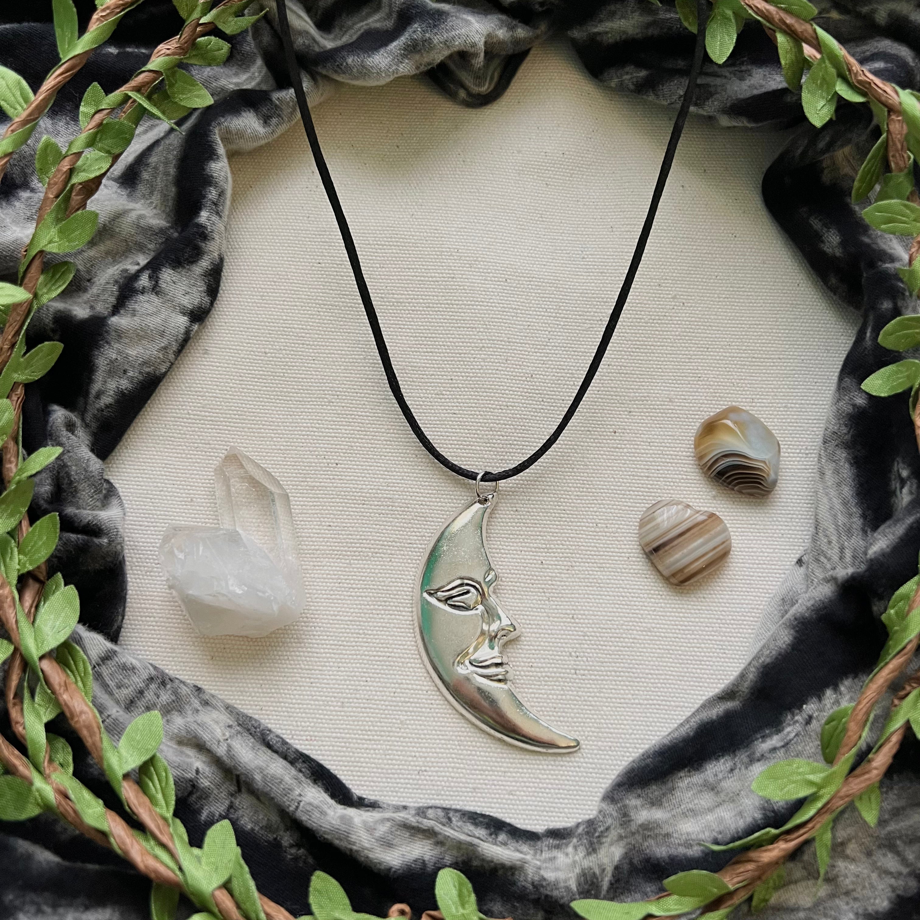 Weekend Rattail Crescent - Rattail Cord Necklace | Silver Pendants & Cords Collection ...