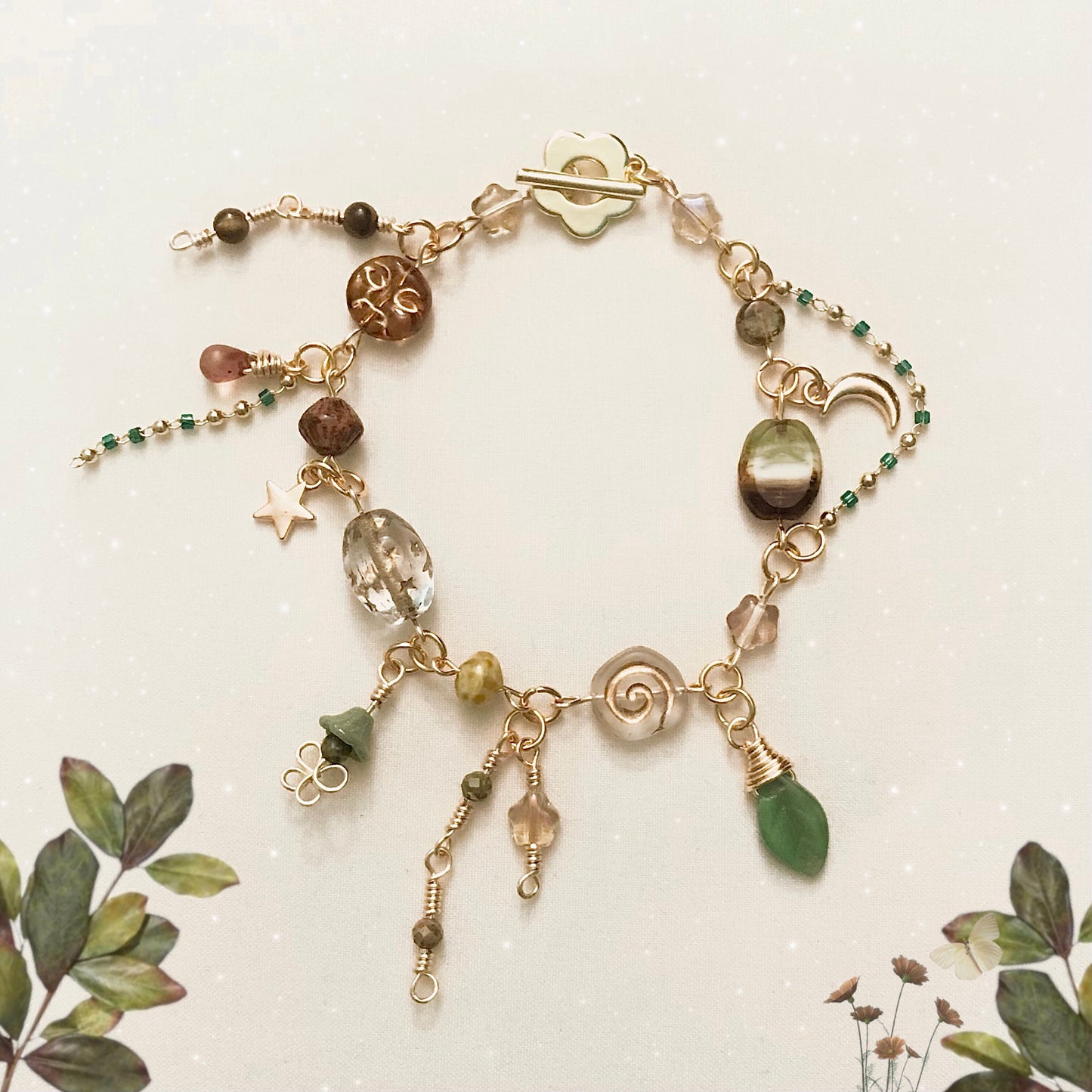 Dirty Matcha Charm Bracelet