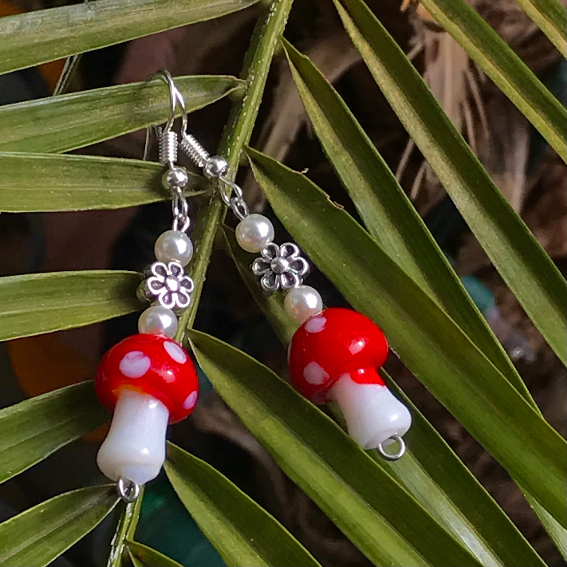 Pearl Mushroom Earrings